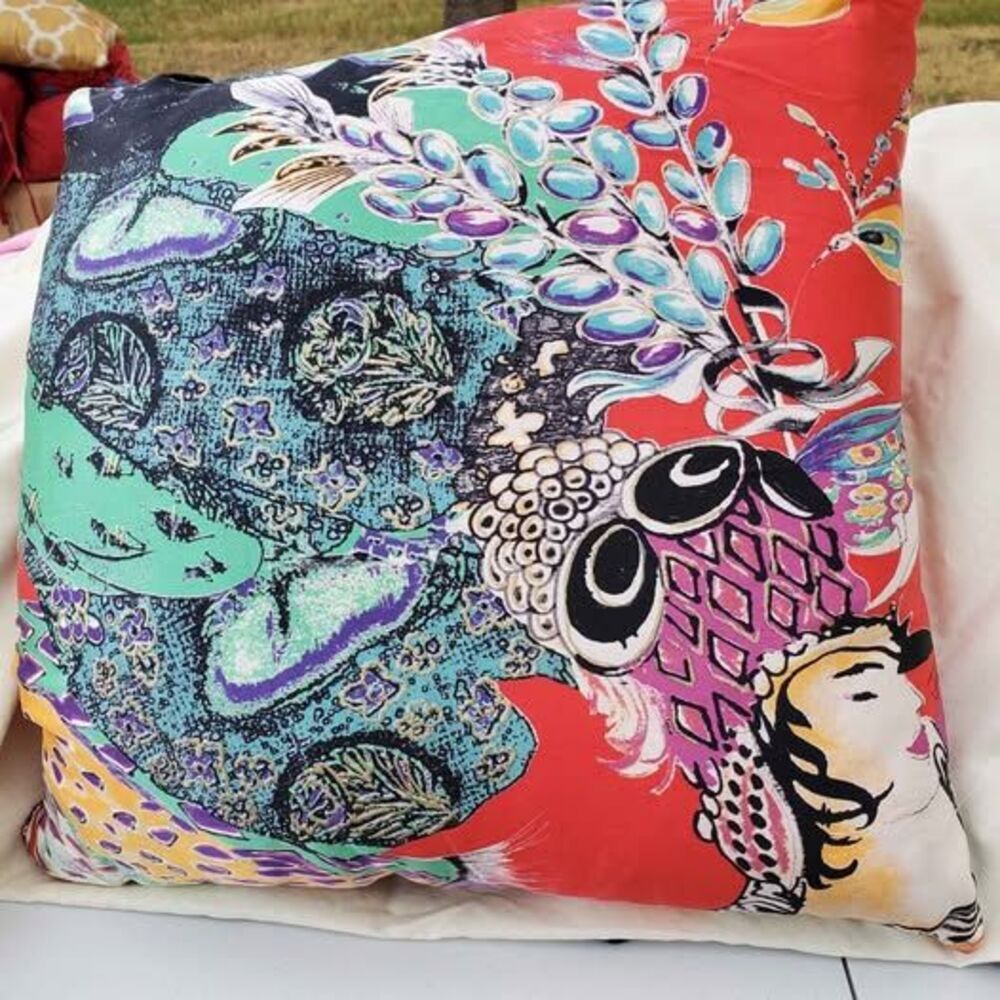 Roberto Cavalli silk pillow